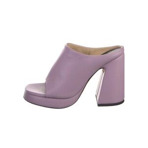 Proenza Schouler Forma Lilac Open-Toe Platform Mules Size 38.5